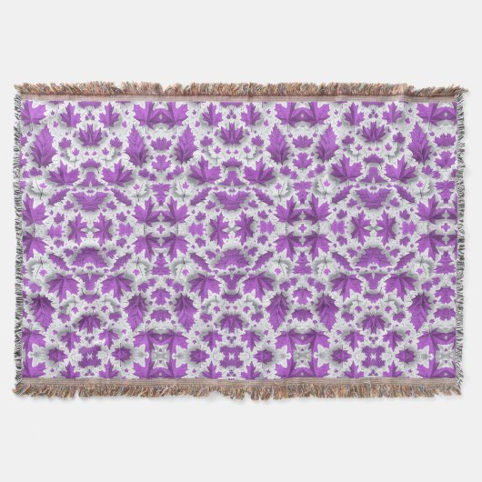 Couverture de feuilles d'érable violettes (Devant)