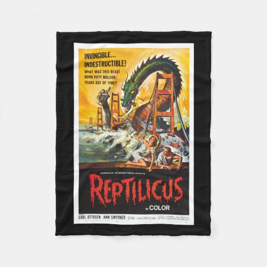 Couverture de film de monstre de Reptilicus (Devant)