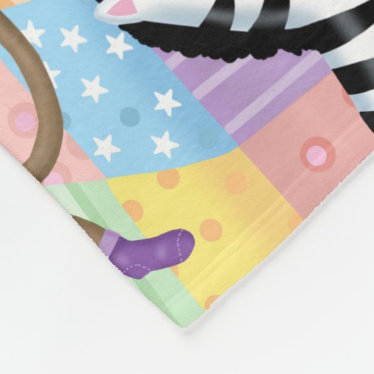 Couverture de flanelle de cinq petite singes (Coin)