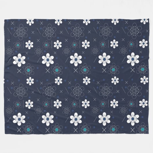 couverture de fleurs d'hiver de minuit (Devant (Horizontal))