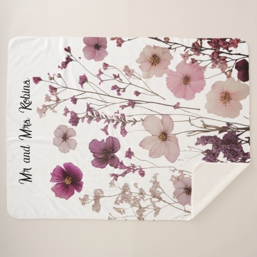 couverture de fleurs séchées sur mesure (Devant (Horizontal))