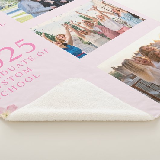 Couverture de graduation de photo rose (3/4)