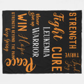 Couverture de guerrier de leucémie grande (Devant (Horizontal))