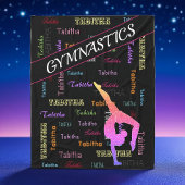 Couverture de gymnastique avec nom personnalisé pa