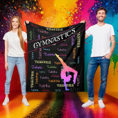 Couverture de gymnastique avec nom personnalisé pa