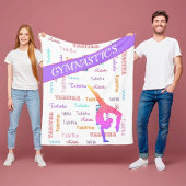 Couverture de gymnastique avec nom personnalisé pa