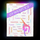 Couverture de gymnastique avec nom personnalisé pa