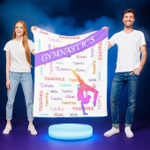 Couverture de gymnastique avec nom personnalisé pa