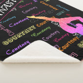 Couverture de gymnastique avec son nom partout (3/4)
