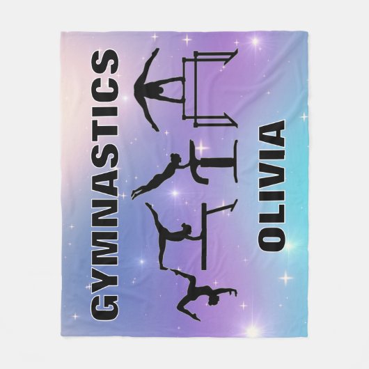 Couverture de gymnastique violet turquoise (Devant)