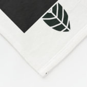 Couverture de jalon Feuille moderne pour bébé (Coin)