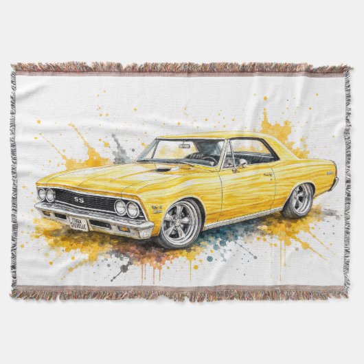 Couverture de jet américain Muscle Car (Devant)
