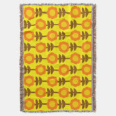 Couverture de jet Boho Botanica (devant Vertical)