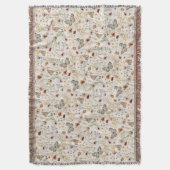 Couverture de jet Boho Floral (devant Vertical)