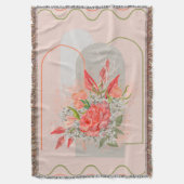 Couverture de jet Boho Flower Design (devant Vertical)