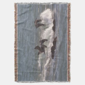 Couverture de jet d'animaux de faune d'oiseaux de (devant Vertical)