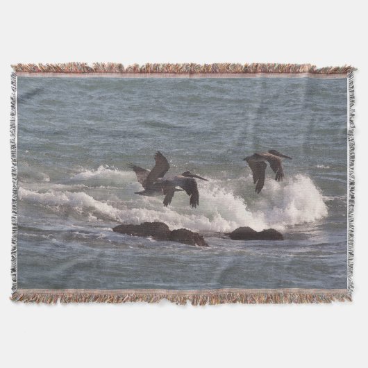 Couverture de jet d'animaux de faune d'oiseaux de (Devant)