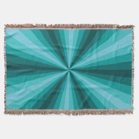 Couverture de jet d'Aqua d'illusion optique (Devant)