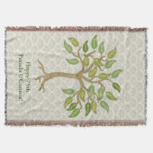 Couverture de jet d'arbre de la feuille du (Devant)