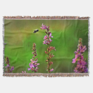 Couverture de jet de bulles d'abeille des fleurs N