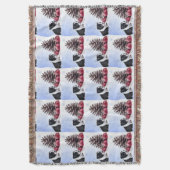 Couverture de jet de chien de terrier de Boston de (devant Vertical)