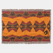 Couverture de jet de coton dénommée par guerrier (Devant)