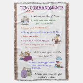 Couverture de jet de Dix commandements du (devant Vertical)