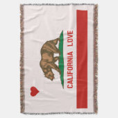 Couverture de jet de drapeau d'état d'amour de la (devant Vertical)