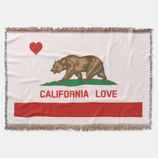 Couverture de jet de drapeau d'état d'amour de la (Devant)