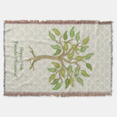 Couverture de jet de feuille de l'arbre (Devant)