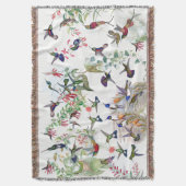 Couverture de jet de fleurs de faune d'oiseaux de (devant Vertical)