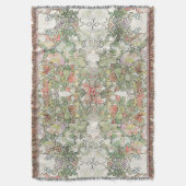 Couverture de jet de fleurs de rose trémière de (devant Vertical)