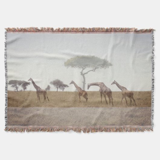 Couverture de jet de girafe (Devant)