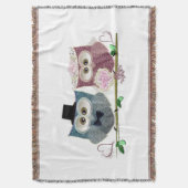 Couverture de jet de hiboux de mariage (devant Vertical)