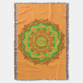 couverture de jet de mandala de l'art 3D (devant Vertical)