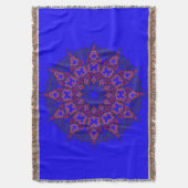 couverture de jet de mandala de l'art 3D (devant Vertical)