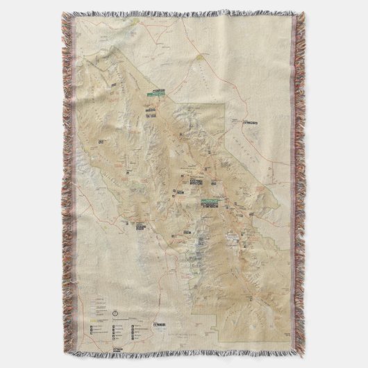 Couverture de jet de parc national de Death Valley (devant Vertical)