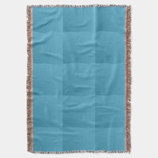 Couverture de jet de plaid de turquoise (devant Vertical)