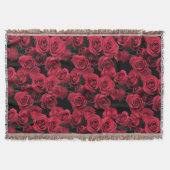 Couverture de jet de roses rouges (Devant)