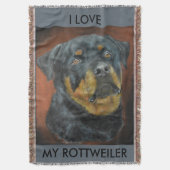 Couverture de jet de rottweiler (devant Vertical)