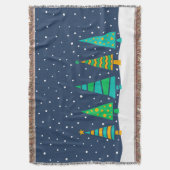 Couverture de jet de sapins de Milou (devant Vertical)