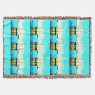 Couverture de jet de schooners de navigation