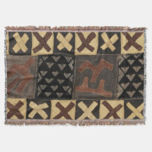 Couverture de jet de tissu de Kuba