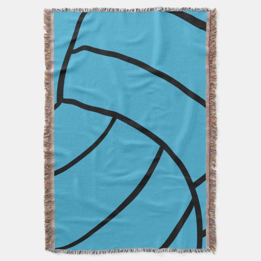 Couverture de jet de volleyball de turquoise (devant Vertical)