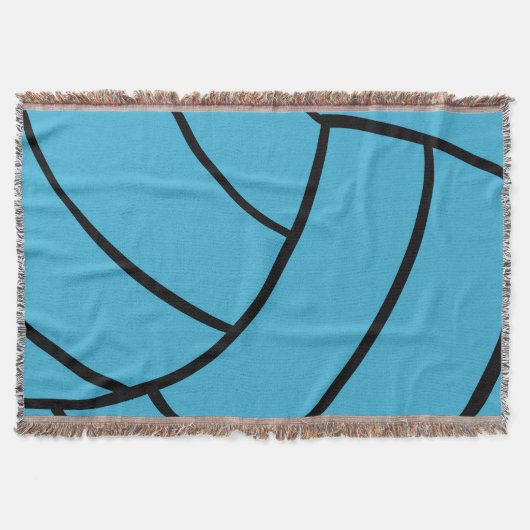 Couverture de jet de volleyball de turquoise (Devant)
