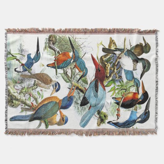 Couverture de jet d'étang de faune d'oiseaux de (Devant)