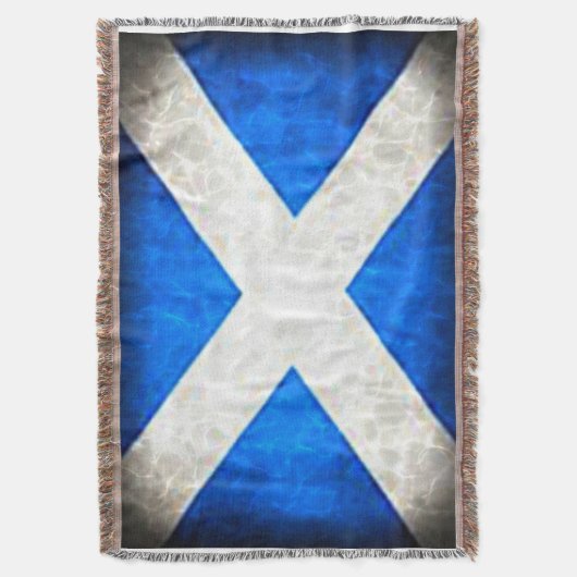Couverture de jet. Drapeau de l'Ecosse (devant Vertical)