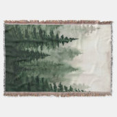 Couverture de jet en bois vert brumeux (Devant)