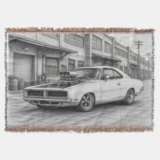 Couverture de jet en muscle car américain (Devant)