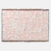 Couverture de jet personnalisée avec monogramme et (Devant)
